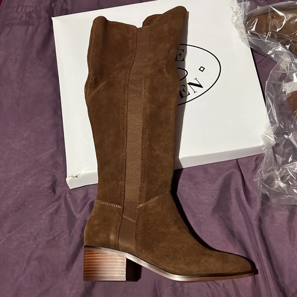 Giselle chestnut Suede boots Steve Madden - Picture 3 of 5